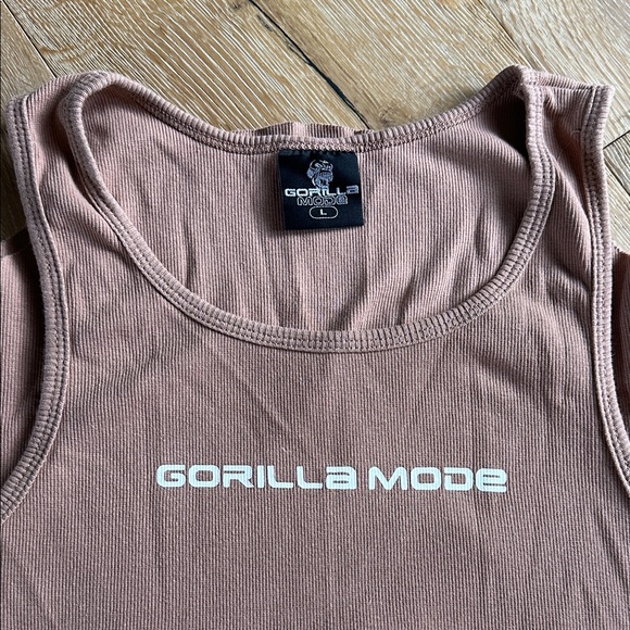 Gorilla Mode Tan Tank Top for Men EUC size Large - Picture 1 of 7